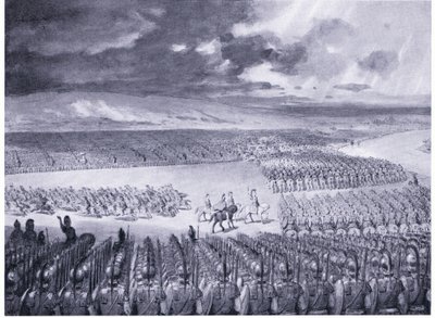 Porus awaits the attack of Alexander 326 BC by Horace van Ruith